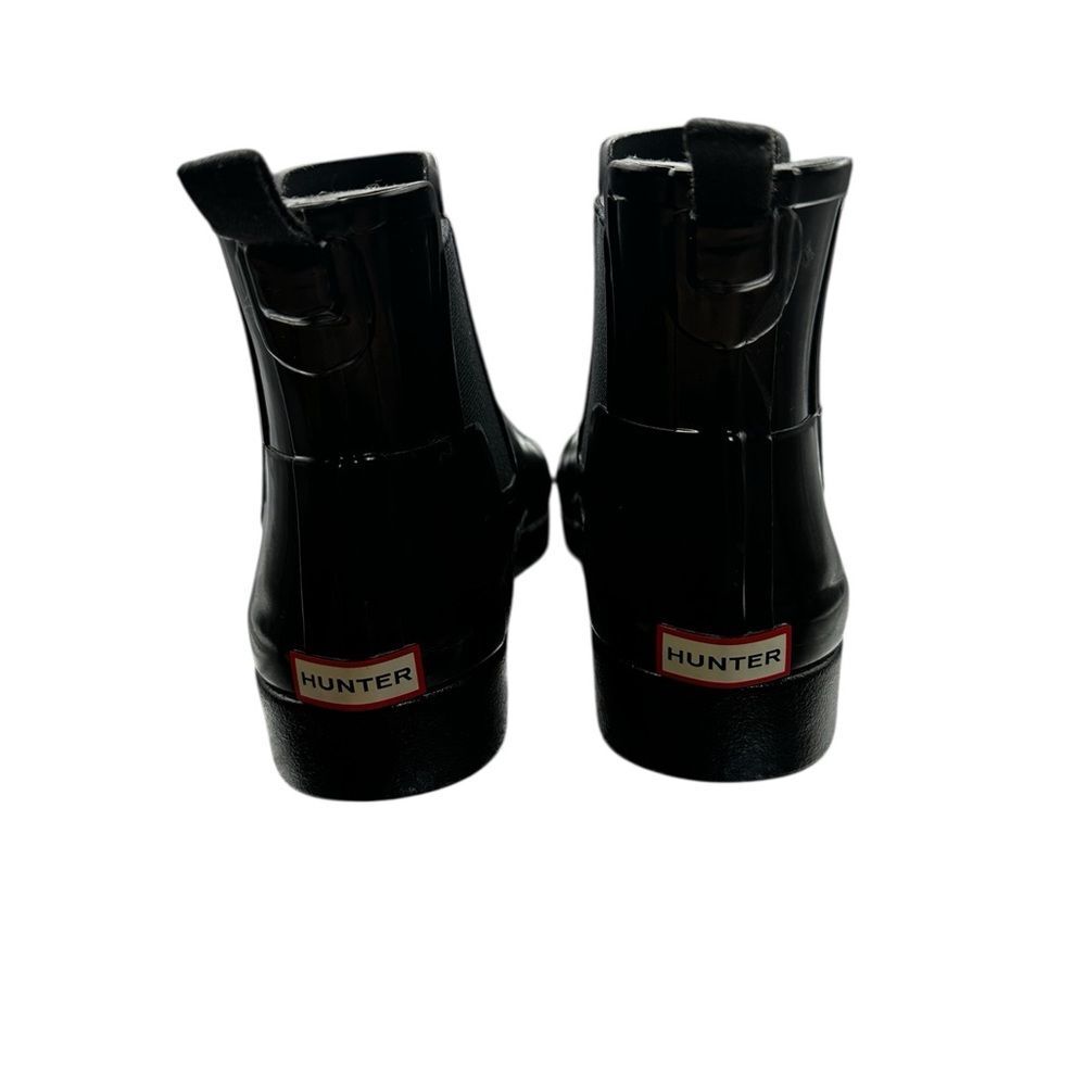 Hunter Gloss Chelsea Rain Boots Black Women’s US 7 NWOT - Picture 3 of 8